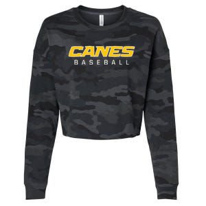 As Canes Baseball Sports Cropped Pullover Crew