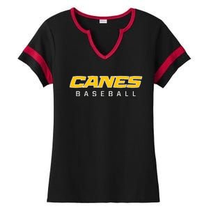 As Canes Baseball Sports Ladies Halftime Notch Neck Tee