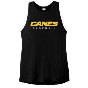 As Canes Baseball Sports Ladies PosiCharge Tri-Blend Wicking Tank