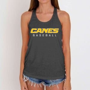 As Canes Baseball Sports Women's Knotted Racerback Tank