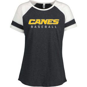 As Canes Baseball Sports Enza Ladies Jersey Colorblock Tee