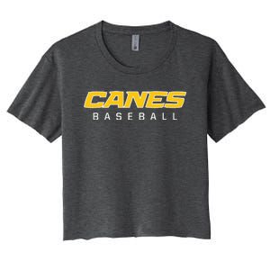 As Canes Baseball Sports Women's Crop Top Tee