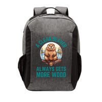 A Clean Beaver Always Gets More Wood Vector Backpack