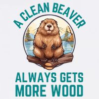 A Clean Beaver Always Gets More Wood Cooling Performance Crew T-Shirt