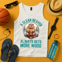 A Clean Beaver Always Gets More Wood Tank Top