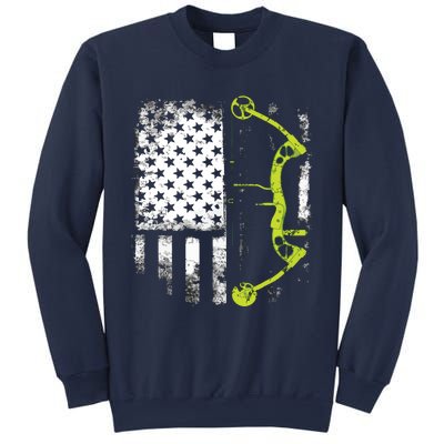 Archery Compound Bow USA Flag Sweatshirt