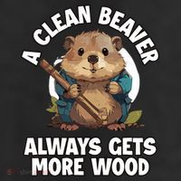 A Clean Beaver Always Gets More Wood Adult Drive Performance Visor