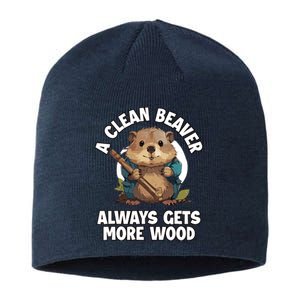 A Clean Beaver Always Gets More Wood Sustainable Beanie