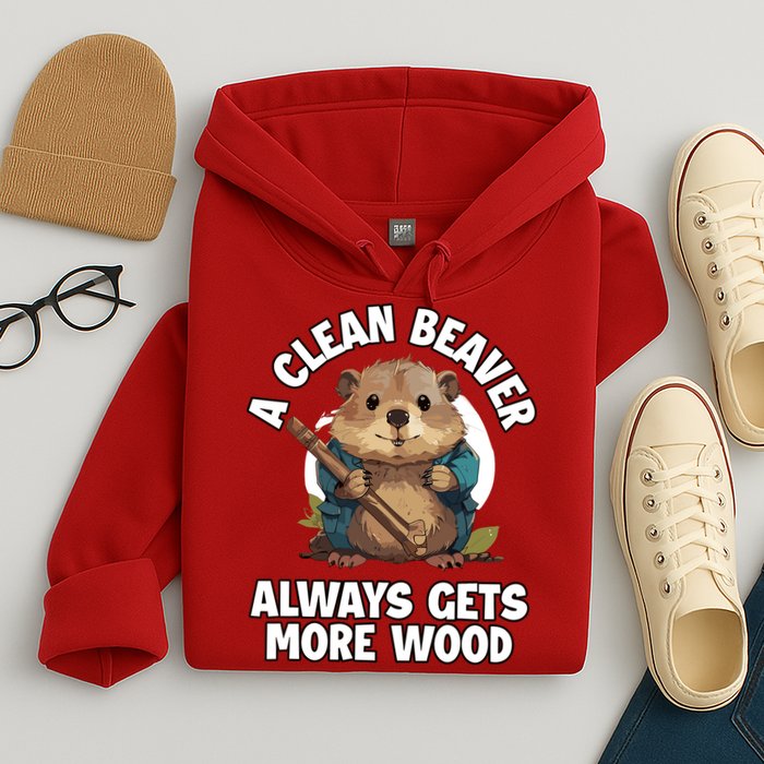 A Clean Beaver Always Gets More Wood Hoodie