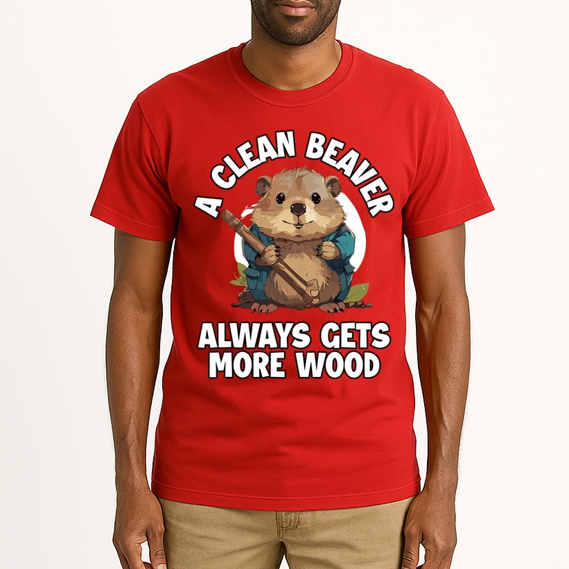 A Clean Beaver Always Gets More Wood Tall T-Shirt