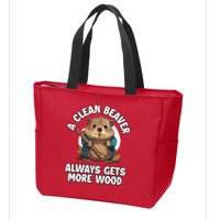 A Clean Beaver Always Gets More Wood Zip Tote Bag