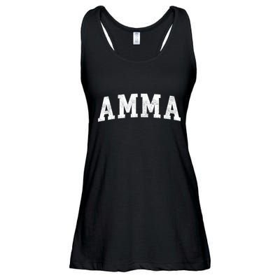 Amma Classic Bold Font Amma Birthday Gift Ladies Essential Flowy Tank
