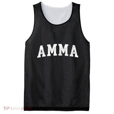 Amma Classic Bold Font Amma Birthday Gift Mesh Reversible Basketball Jersey Tank
