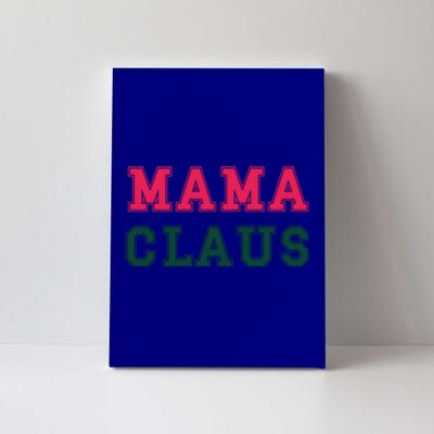 Aesthetic Christmas Block Letters Santa Red Green Mama Claus Cool Gift Canvas