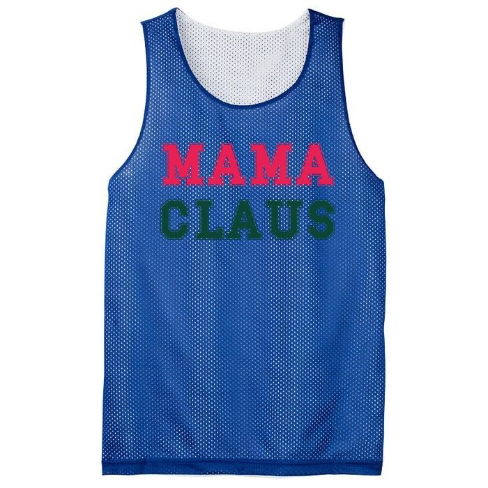 Aesthetic Christmas Block Letters Santa Red Green Mama Claus Cool Gift Mesh Reversible Basketball Jersey Tank