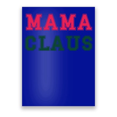 Aesthetic Christmas Block Letters Santa Red Green Mama Claus Cool Gift Poster