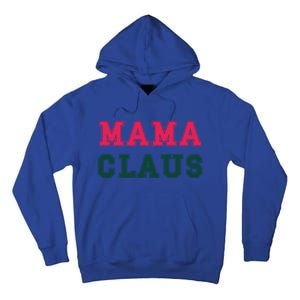 Aesthetic Christmas Block Letters Santa Red Green Mama Claus Cool Gift Tall Hoodie