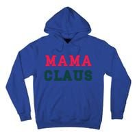 Aesthetic Christmas Block Letters Santa Red Green Mama Claus Cool Gift Tall Hoodie