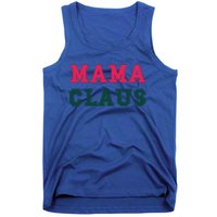 Aesthetic Christmas Block Letters Santa Red Green Mama Claus Cool Gift Tank Top