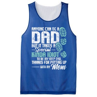 Anyone Can Be A Dad Gift Daughter Son Stepfather Stepdad Great Gift Mesh Reversible Basketball Jersey Tank