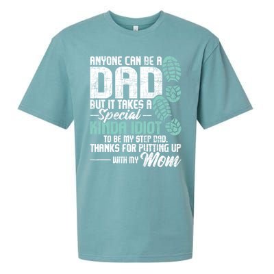 Anyone Can Be A Dad Gift Daughter Son Stepfather Stepdad Great Gift Sueded Cloud Jersey T-Shirt