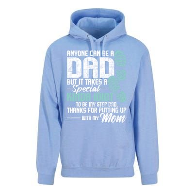 Anyone Can Be A Dad Gift Daughter Son Stepfather Stepdad Great Gift Unisex Surf Hoodie