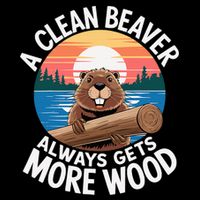 A Clean Beaver Always Gets More Wood Cooling Performance Crew T-Shirt
