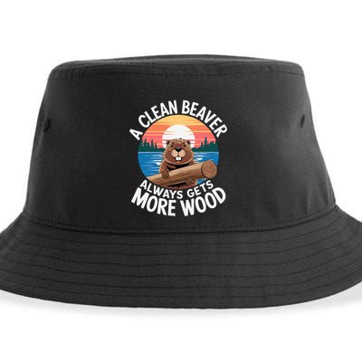 A Clean Beaver Always Gets More Wood Sustainable Bucket Hat