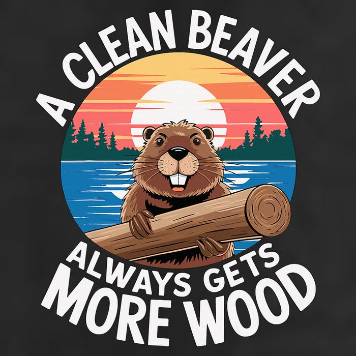 A Clean Beaver Always Gets More Wood 25L Jumbo Tote