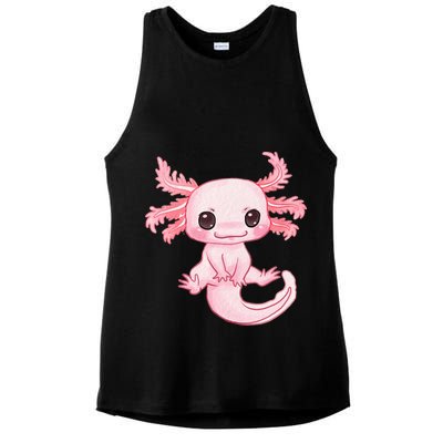 Axolotl Cute Baby Design - Magically Cute Animal Ladies PosiCharge Tri-Blend Wicking Tank