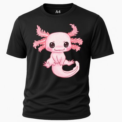 Axolotl Cute Baby Design - Magically Cute Animal Cooling Performance Crew T-Shirt