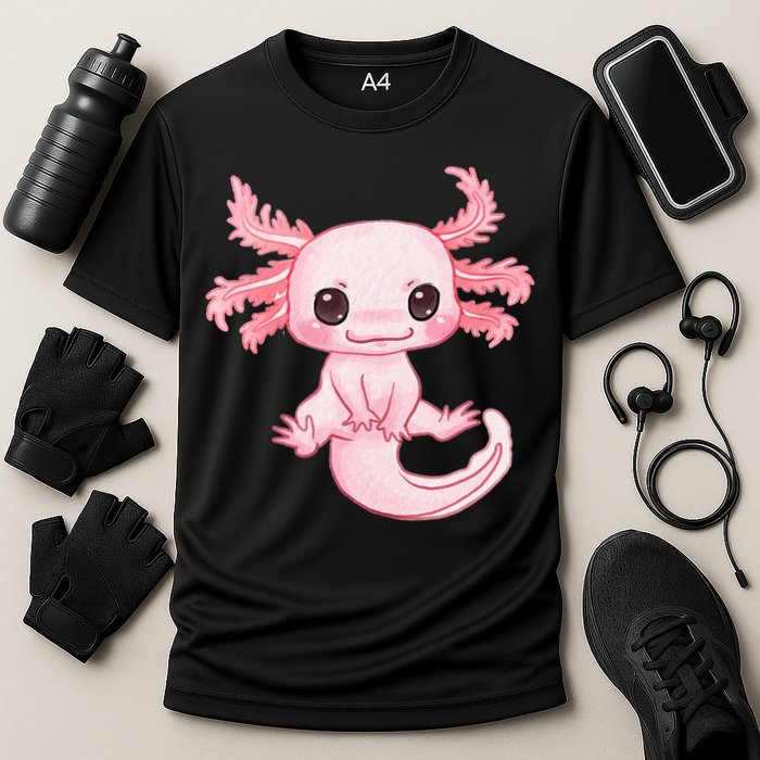 Axolotl Cute Baby Design - Magically Cute Animal Cooling Performance Crew T-Shirt
