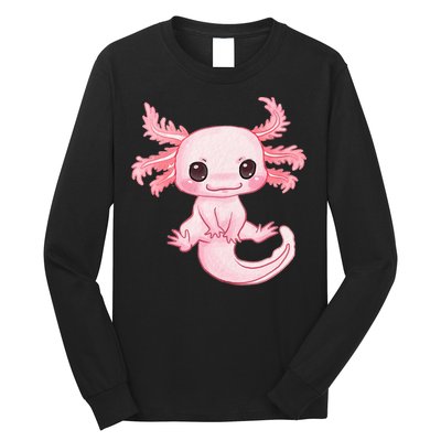 Axolotl Cute Baby Design - Magically Cute Animal Long Sleeve Shirt