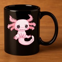 Axolotl Cute Baby Design - Magically Cute Animal 11oz C Handle Ceramic Mug