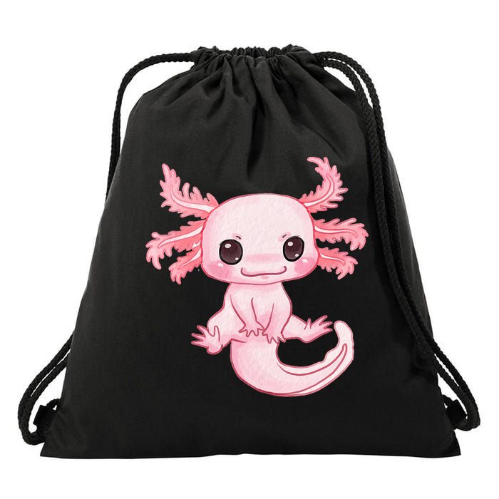Axolotl Cute Baby Design - Magically Cute Animal Drawstring Bag