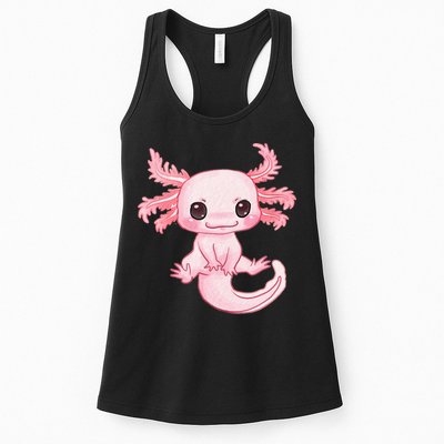 Axolotl Cute Baby Design - Magically Cute Animal Womens Tank Top