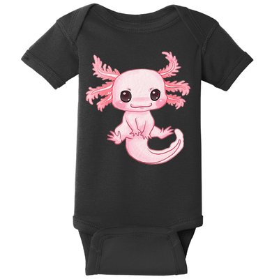 Axolotl Cute Baby Design - Magically Cute Animal Baby Bodysuit