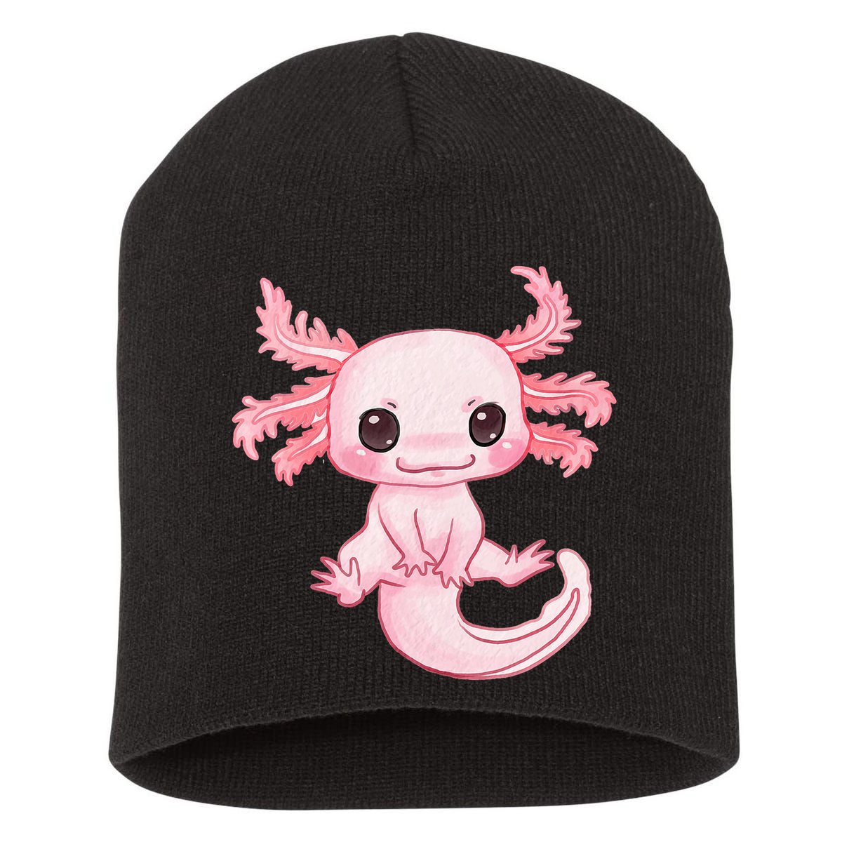 Axolotl Cute Baby Design - Magically Cute Animal Short Acrylic Beanie