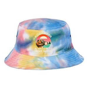 A Clean Beaver Always Gets More Wood Funny Adult Joke Tie Dye Newport Bucket Hat