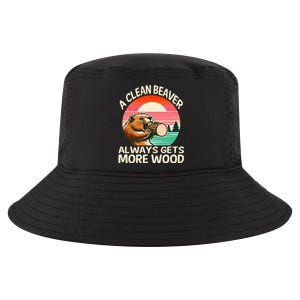 A Clean Beaver Always Gets More Wood Funny Adult Joke Cool Comfort Performance Bucket Hat