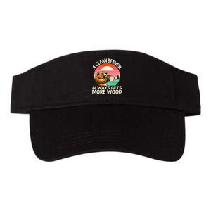 A Clean Beaver Always Gets More Wood Funny Adult Joke Valucap Bio-Washed Visor