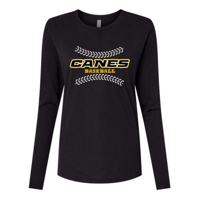 As Canes Baseball Sports Womens Cotton Relaxed Long Sleeve T-Shirt