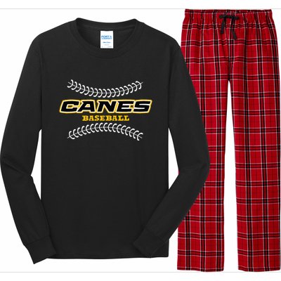 As Canes Baseball Sports Long Sleeve Pajama Set