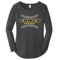 As Canes Baseball Sports Women's Perfect Tri Tunic Long Sleeve Shirt