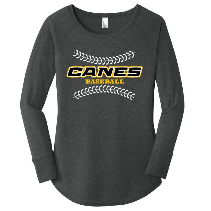 As Canes Baseball Sports Women's Perfect Tri Tunic Long Sleeve Shirt