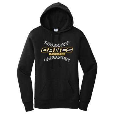 As Canes Baseball Sports Women's Pullover Hoodie