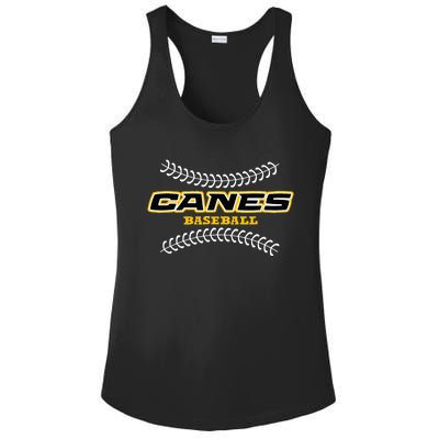 As Canes Baseball Sports Ladies PosiCharge Competitor Racerback Tank