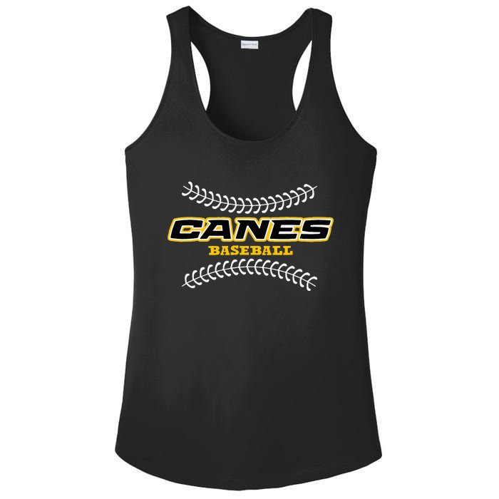 As Canes Baseball Sports Ladies PosiCharge Competitor Racerback Tank