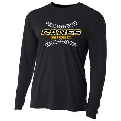 As Canes Baseball Sports Cooling Performance Long Sleeve Crew