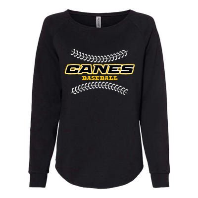 As Canes Baseball Sports Womens California Wash Sweatshirt